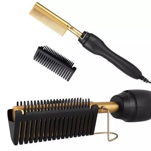 peigne 2 en 1 fers plats brosse chaude rapide Lisseur lectrique friser