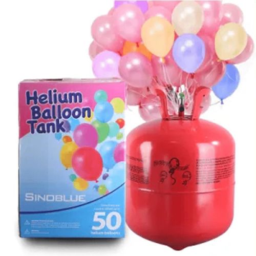 Bouteille Helium Pour Faire Flotter 50 ballons ! | Kit 50 PCS | Gaz Ballons Pour Fêtes + 50 Ballons Offerts