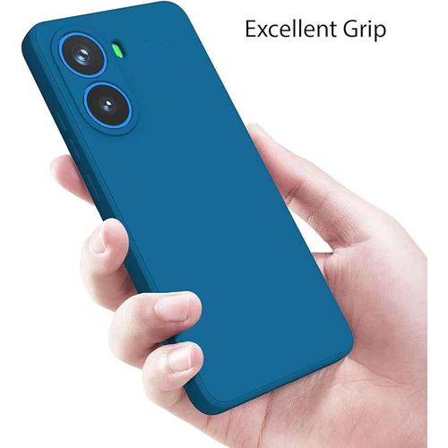 Pochette silicone liquide pour Xiaomi Poco C71 4G : bleu