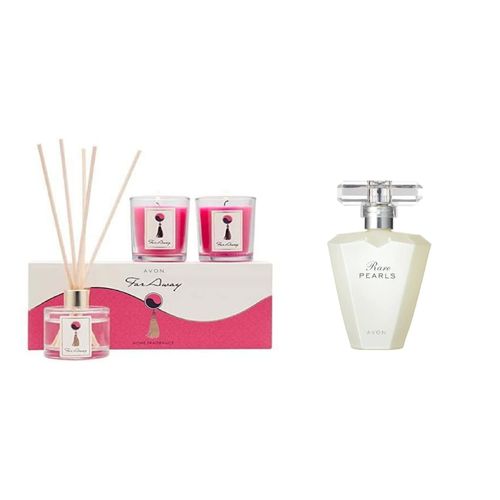 Coffret cadeau Far Away Diffuseur+ 2 bougies parfumées + Rare Pearls