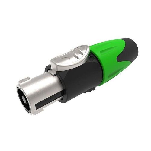 Connecteur SpeakON 4-pin avec Insert Métallique - Forme Requin - Pour Haut-Parleurs et Amplificateurs Professionnels