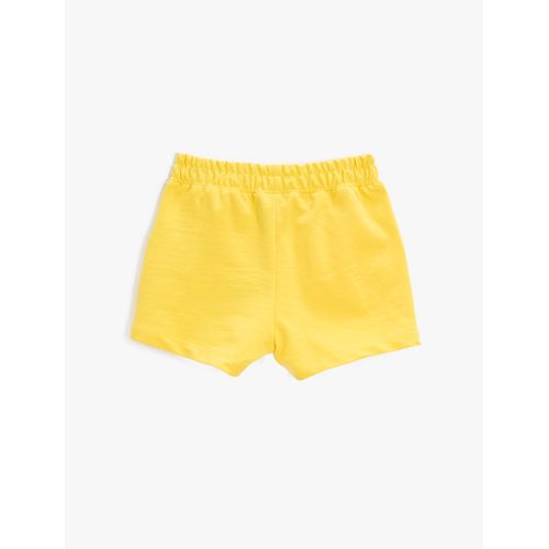 SHORT FILLE - JAUNE