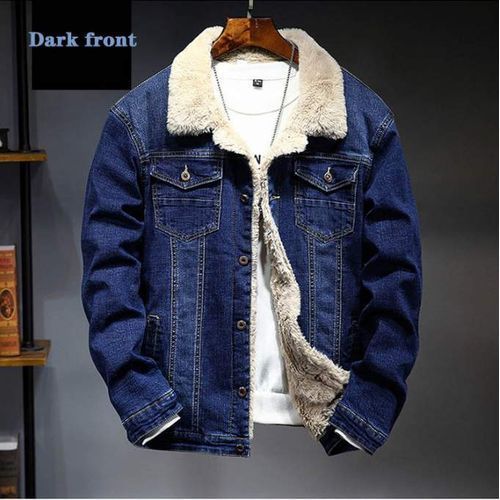 JACKET JEAN BLEU marine homme