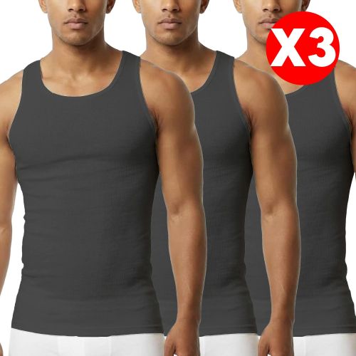 Pack De 3 Dbardeurs Homme Coton Bio Gris