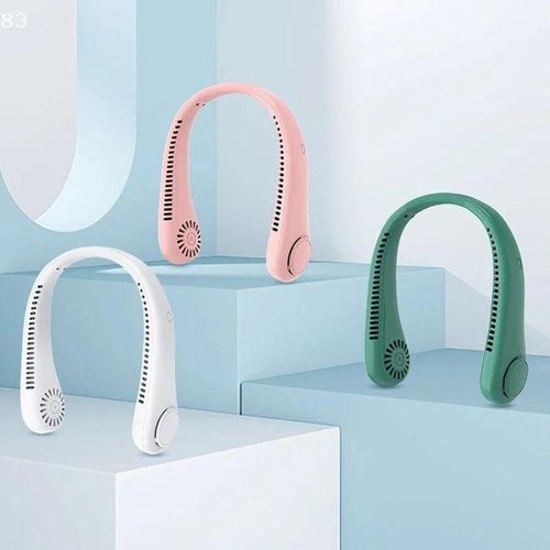 مروحة رقبة قابلة لإعادة الشحن، محمولة وقابلة للتعديل، 3 أوضاع سرعة لتبريد فعال