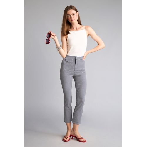 Pantalon capri Femme Bleu marine