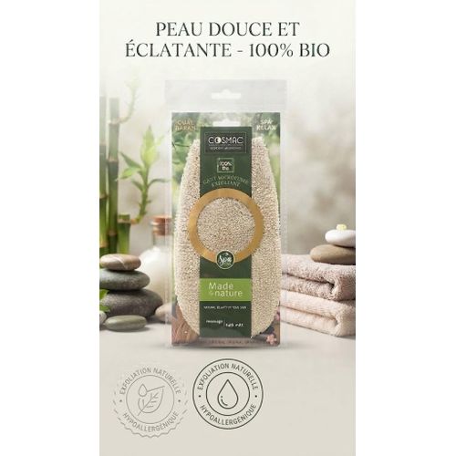Gant Exfoliant en Microfibre Made in Nature Cosmacc - (100% Bio & Spa Relax)