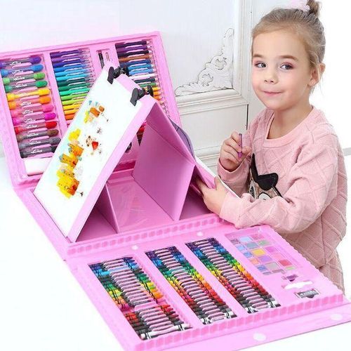 Mega Art Set 208 Pièces – Coffret de Dessin Créatif pour Enfants