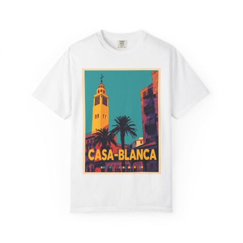 T-shirt Design URBAN STYLE VILLE CASA BLANCA & Unisexe en 100% coton