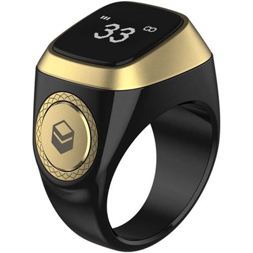 Bague intelligente Zikr, rappel du temps de prière musulmane avec écran OLED, compteur Tasbih, bague intelligente