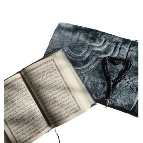Pack coran, tapis de prière, tasbih, Cadeau classe Haute qualité, Ramadan