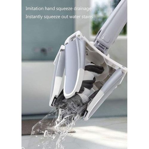 Mop Rotative Magique En Microfibre, vadrouille du sol pour nettoyage facile