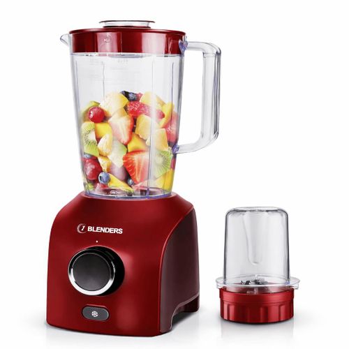 Blender Électrique Multifonction 2 en 1 650W avec Moulin – Capacité 1.8L – Lames en Acier Inoxydable – Design Moderne