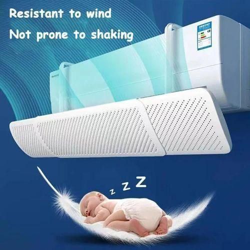 Déflecteur d’Air Universel pour Climatiseur – Pare-Vent Réglable et Rétractable avec Orientation Ajustable pour Éviter le Courant d’Air Direct