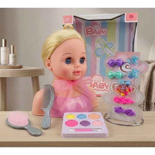 Poupée Coiffure & Maquillage Enfant – Kit Beauté Complet avec Accessoires