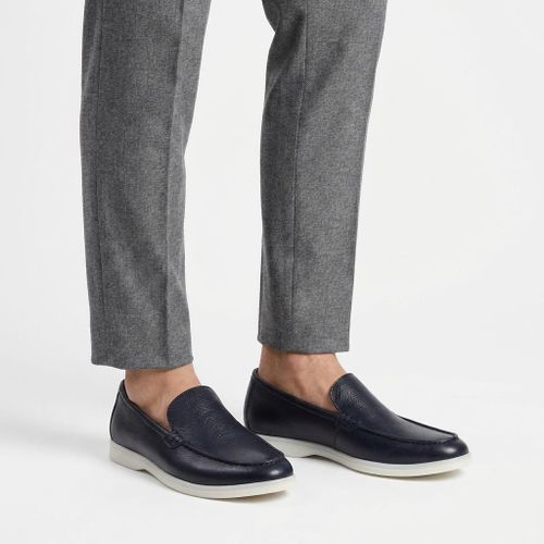 Cuci 11 : Mocassin en 100% cuir grainé Homme Noir