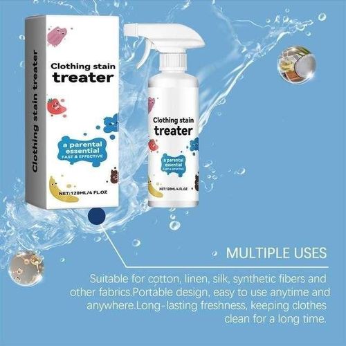Spray détachant puissant pour linge – Élimination des taches tenaces (graisse, encre, marqueur) – Nettoyant tissu rapide pour vêtements & textiles