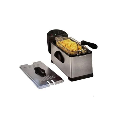 Friteuse Électrique 3 L - 2000W avec Thermostat Réglable.