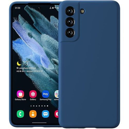 Pochette silicone pour Samsung S23 Bleu