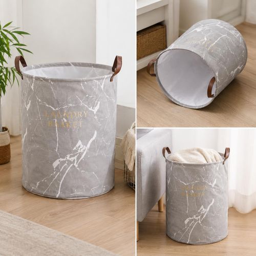 Panier à Linge Pliable Grande Capacité – Sac de Rangement Tissé pour Vêtements, Linge Sale, Jouets et Organisation de la Maison
