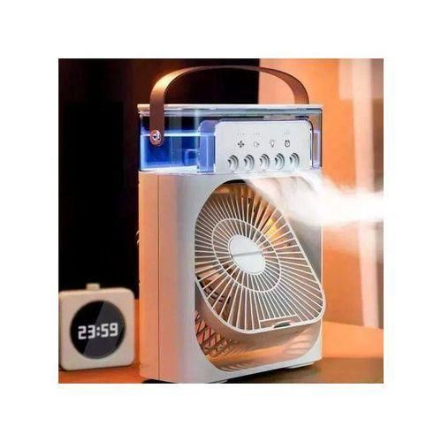 Refroidisseur d’Air Rechargeable 3 en 1 – Ventilateur, Humidificateur et Veilleuse LED