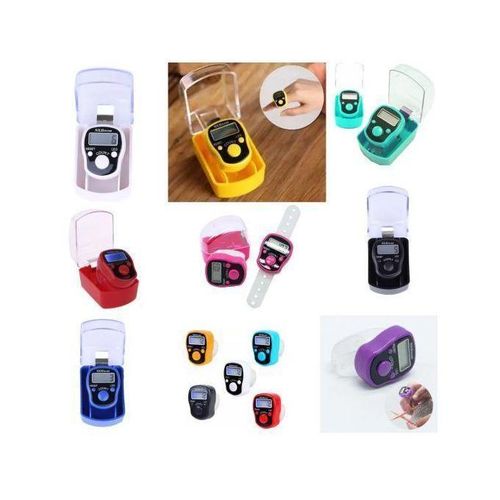 Compteur de Tasbih électronique avec boîtier transparent, résistant et fonctionnel (colleur aléatoire)