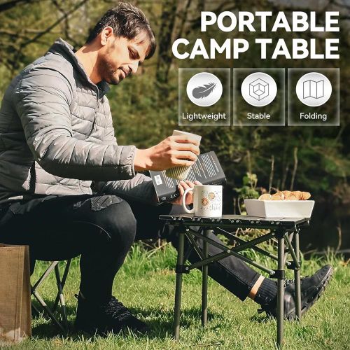 Table Pliable Portable en Aluminium – Idéale Camping, Randonnée, Plage, Pique-nique et BBQ