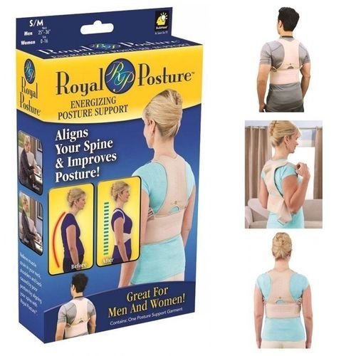 Ceinture Soutien Support Dos Douleur Posture lombaires correcte orthèse Royal posture Réglable S/M Unisexe