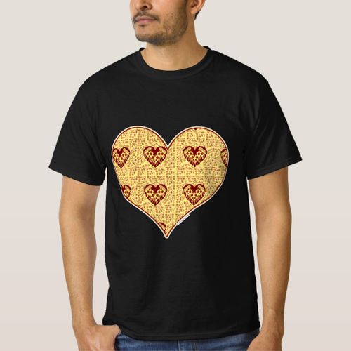 Pizza Love Heart Cheesy Art Design T-Shirt unique design - t shirt tres bon qualite