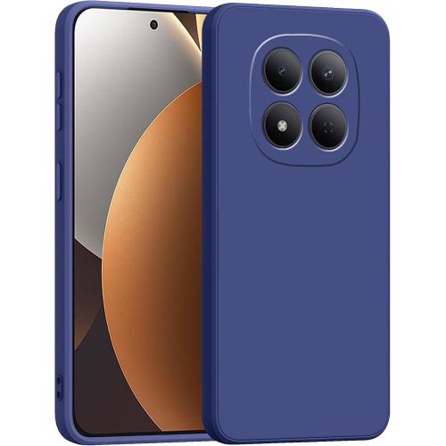Pochette pour Xiaomi Redmi Note 15 Pro Plus 5G /15 Pro+ 5G / Poco M8 Pro 5G Coque Silicone -bleu