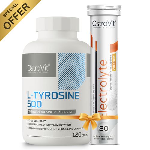 Pack L-Tyrosine 500 120 Caps + Electrolytes 20Tabs