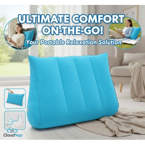 Coussin Gonflable Mince – Oreiller Compensé Triangulaire pour Soutien du Cou, du Dos et des Bras, Positionneur de Corps Portable, Confort de Sommeil et de Repos, Ultra Léger