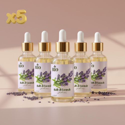Pack x5 Huile de lavande 30 ml Hydratation Corps