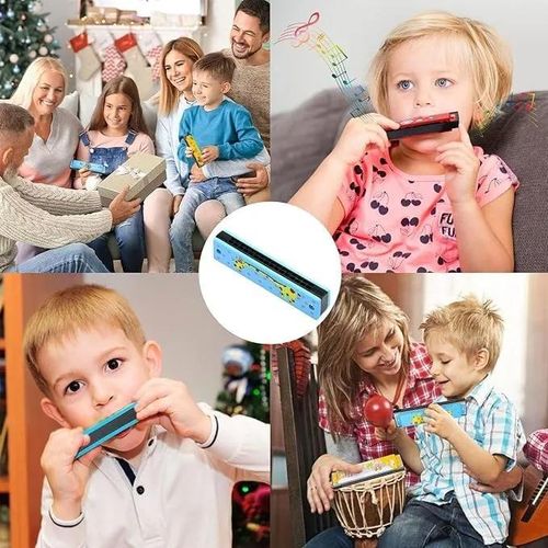 Harmonica Enfant à Double Rangée - Instrument de Musique Éducatif Portatif pour Débutants et Éveil Musical