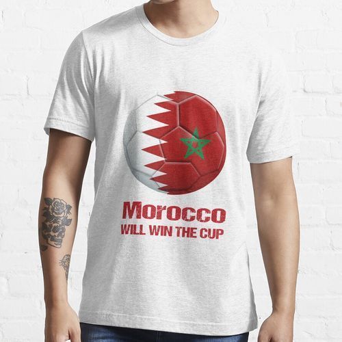 Stickers morocco will win the cup T-shirt Blanc