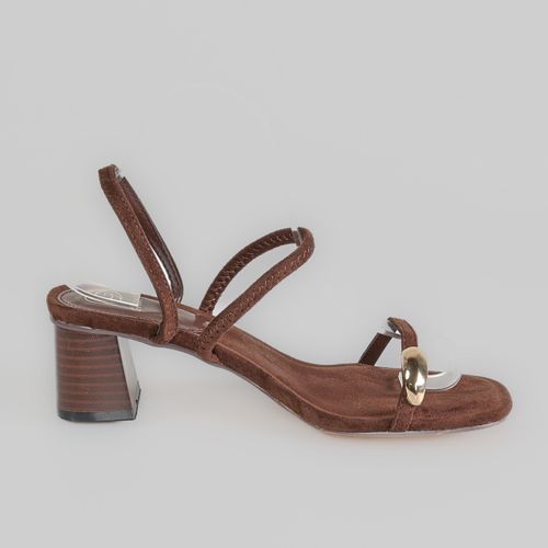 JUIDETTE – Sandales demi talon en Marron