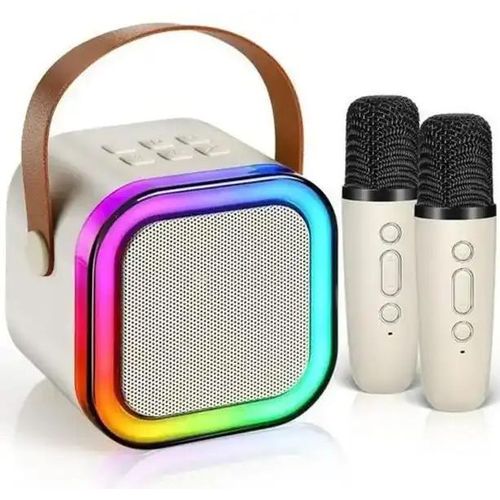 haut-parleur Bluetooth portable RGB professionnel avec microphone sans fil - Couleur aliatoire