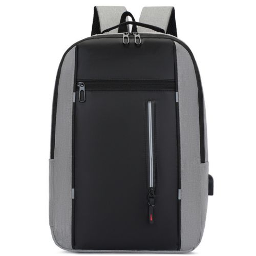 Sac à dos moderne avec port USB intégré, idéal pour bureau, école et voyages.