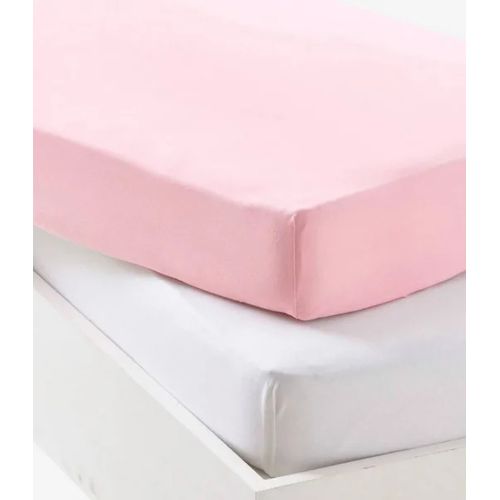 2 Draps housses pour lit bébé (60 x 120 cm)