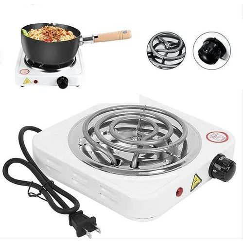 Plaque Électrique Simple Foyer – Réchaud Électrique Portable à Résistance Spiralée, Puissance Réglable