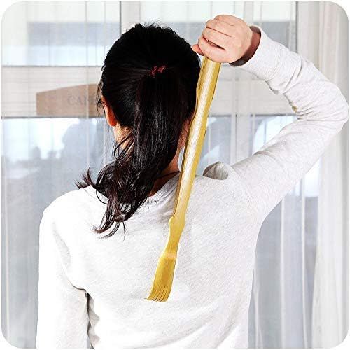 أداة خدش خشبية من الخيزران ذات كرة مزدوجة عالية الجودة