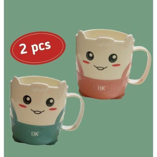 pack 2 pcs Gobelets design dessin animé mignon pour enfants