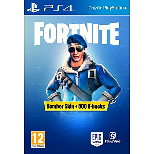 fortnite bomber skin 500 v bucks psn ps4 code europe - fortnite kit de soin