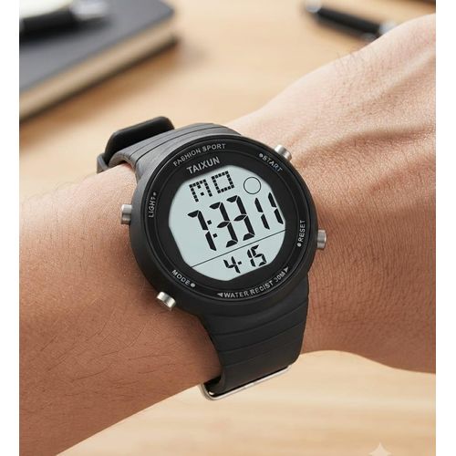 Montre de Sport Mixte - Chrono Tendance & Résistante à l'Eau