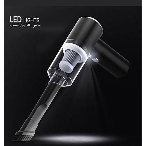Aspirateur portable sans fil à haute aspiration 2 en 1 avec lumière LED