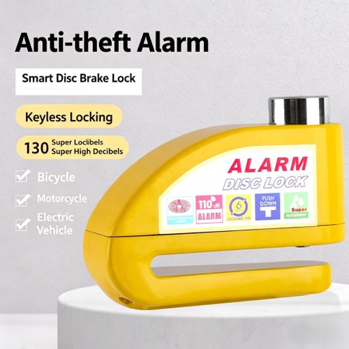 Antivol de frein à disque pour moto, alarme portable pour vélo, équipement de conduite extérieure pour véhicule électrique