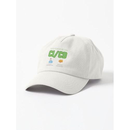 casquette personnalisée Processus CICD Cadeaux amusants pour les professions informatiques casquette blanc unique