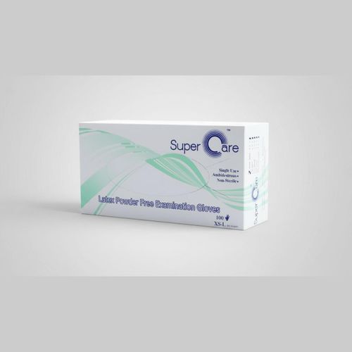 Gants d'examen en latex sans poudre - Protection et hygiène - Lot de 2 - 100 pièces