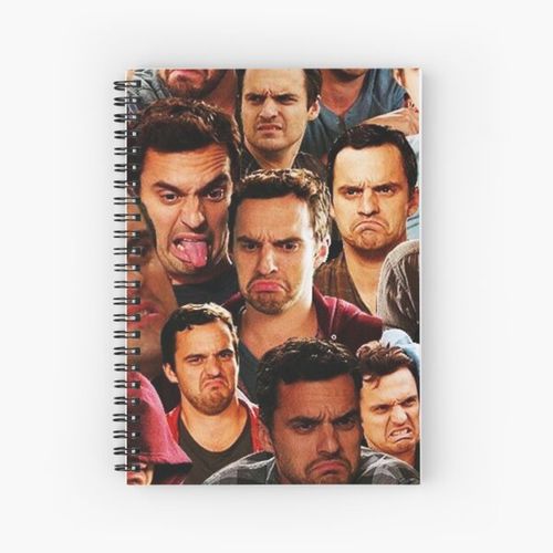 New Girl - Nick Miller Collage Spiral Notebook Bloc note