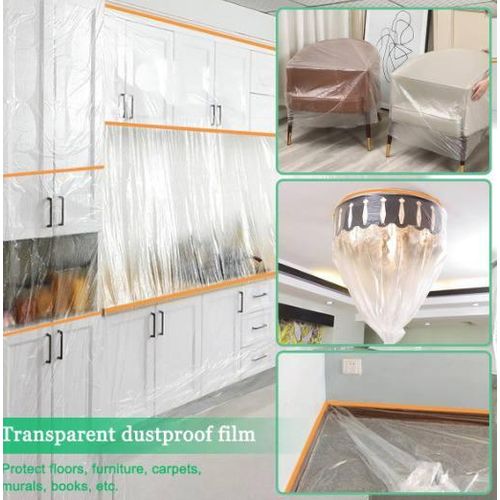 plastique de protection anti-poussière pour meubles, anti-peinture